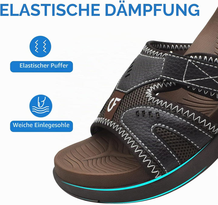 COFACE Herren Sport Recovery Sandalen Plantar Fasciitis weiche Polsterung leichtes Gewicht Bogen Unt