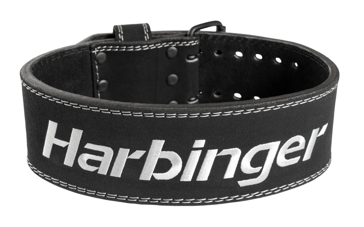 Harbinger 10mm Powerlifting Belt – Robuster Leder-Gürtel, 10 cm breit, Maximale Rücken- & Kernunters