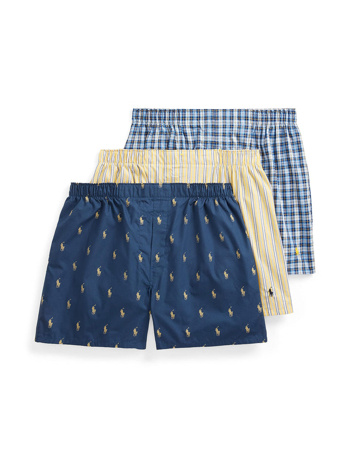 Polo Ralph Lauren Herren Baumwolle mit Klassischer Passform Boxershorts (3er Pack) L Rustic/Summer/H