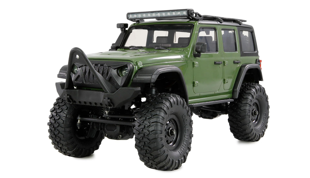 Amewi AMXRock Mini-Crosstrail Scale Crawler 4WD 1:16 RTR grün inkl. Fernsteuerung, Akku, Ladekabel