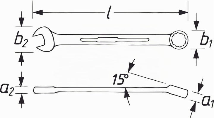 Hazet Ringmaulschlüssel ähnlichDIN3113A extralang 27mm 27 mm (Schlüsselweite), 27 mm (Schlüsselweite