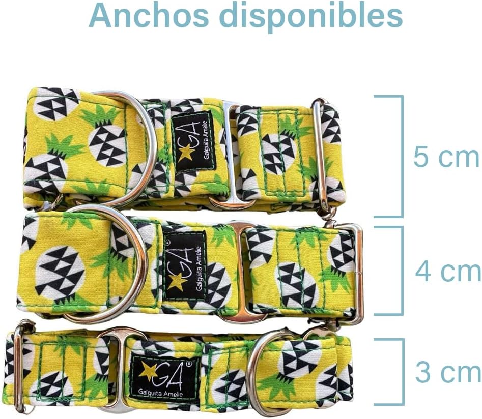 Galguita Amelie 0634438047735 Hundehalsband, Ananas, L, L