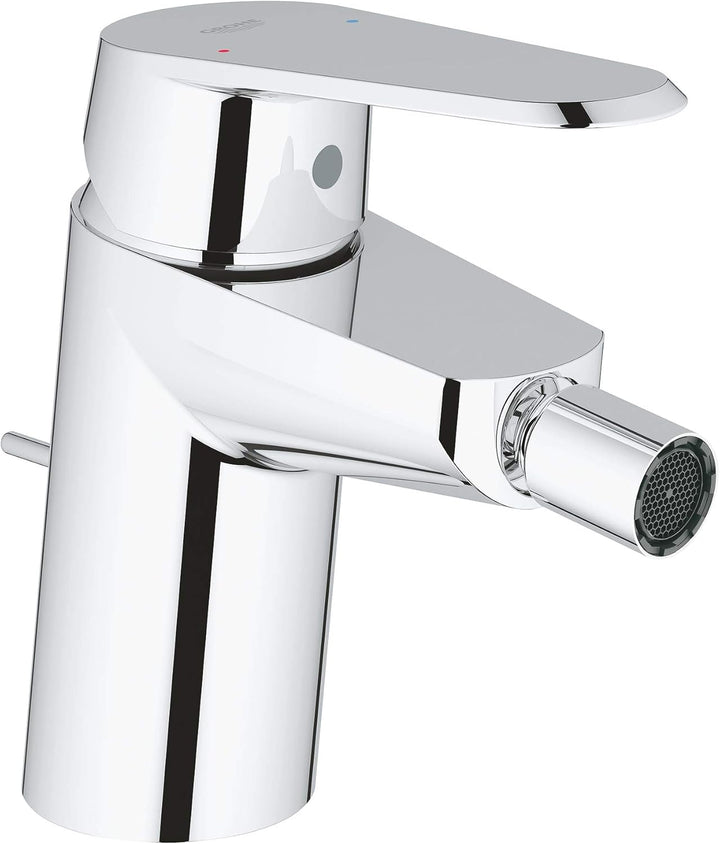 GROHE Eurodisc Cosmopolitan Bidetarmatur, Zugstange, Kugelgelenk-Auslauf 33244002, Silber Hebel Smal