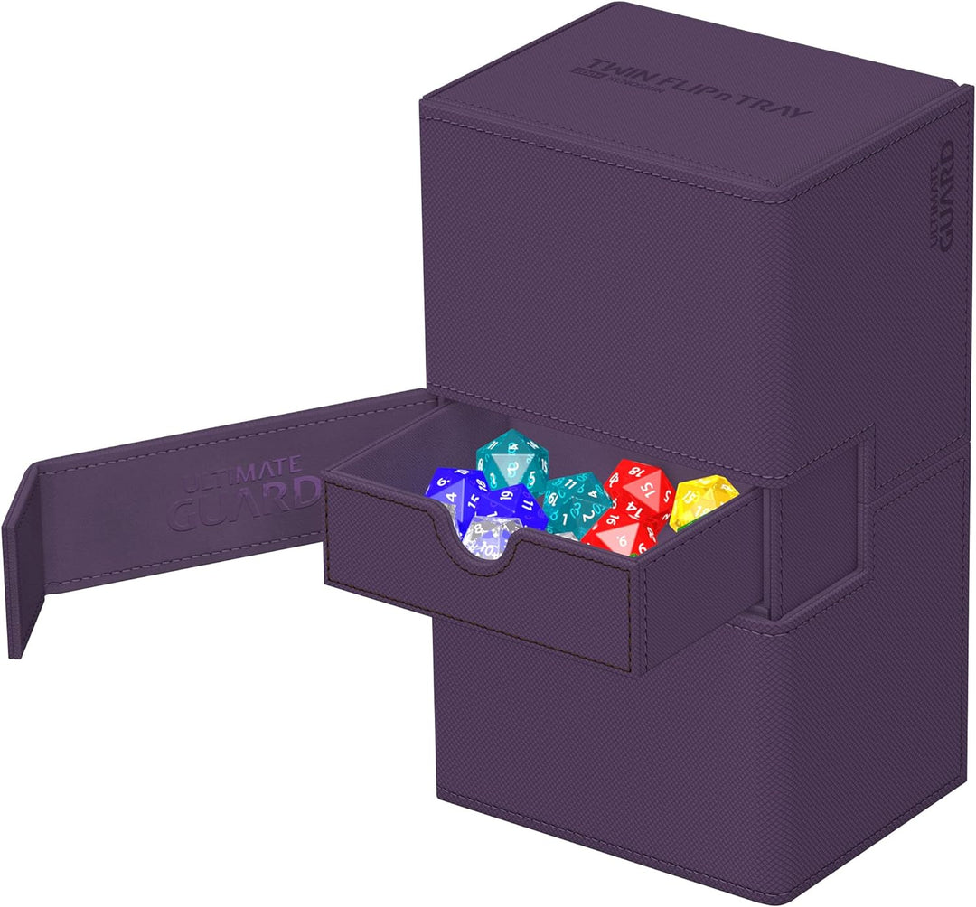 Ultimate Guard Twin Flip`n`Tray 200+ XenoSkin Monocolor Violett, Violett