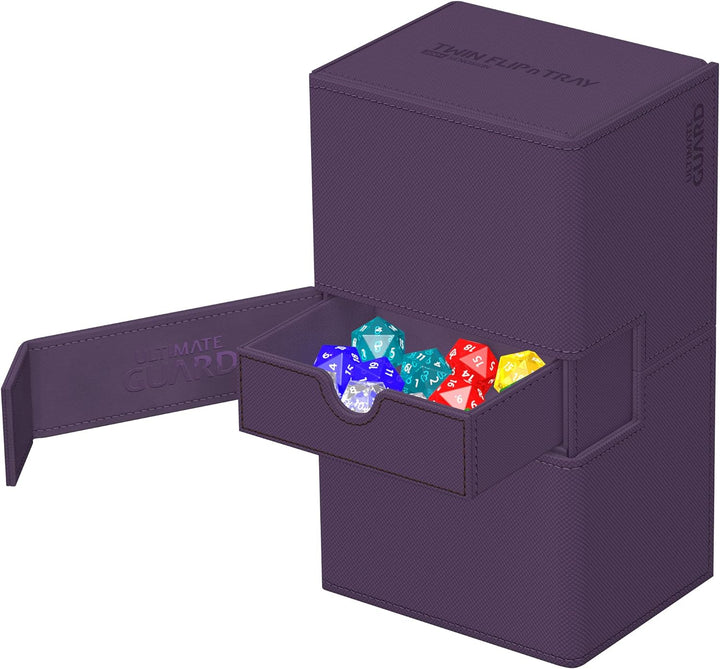 Ultimate Guard Twin Flip`n`Tray 200+ XenoSkin Monocolor Violett, Violett