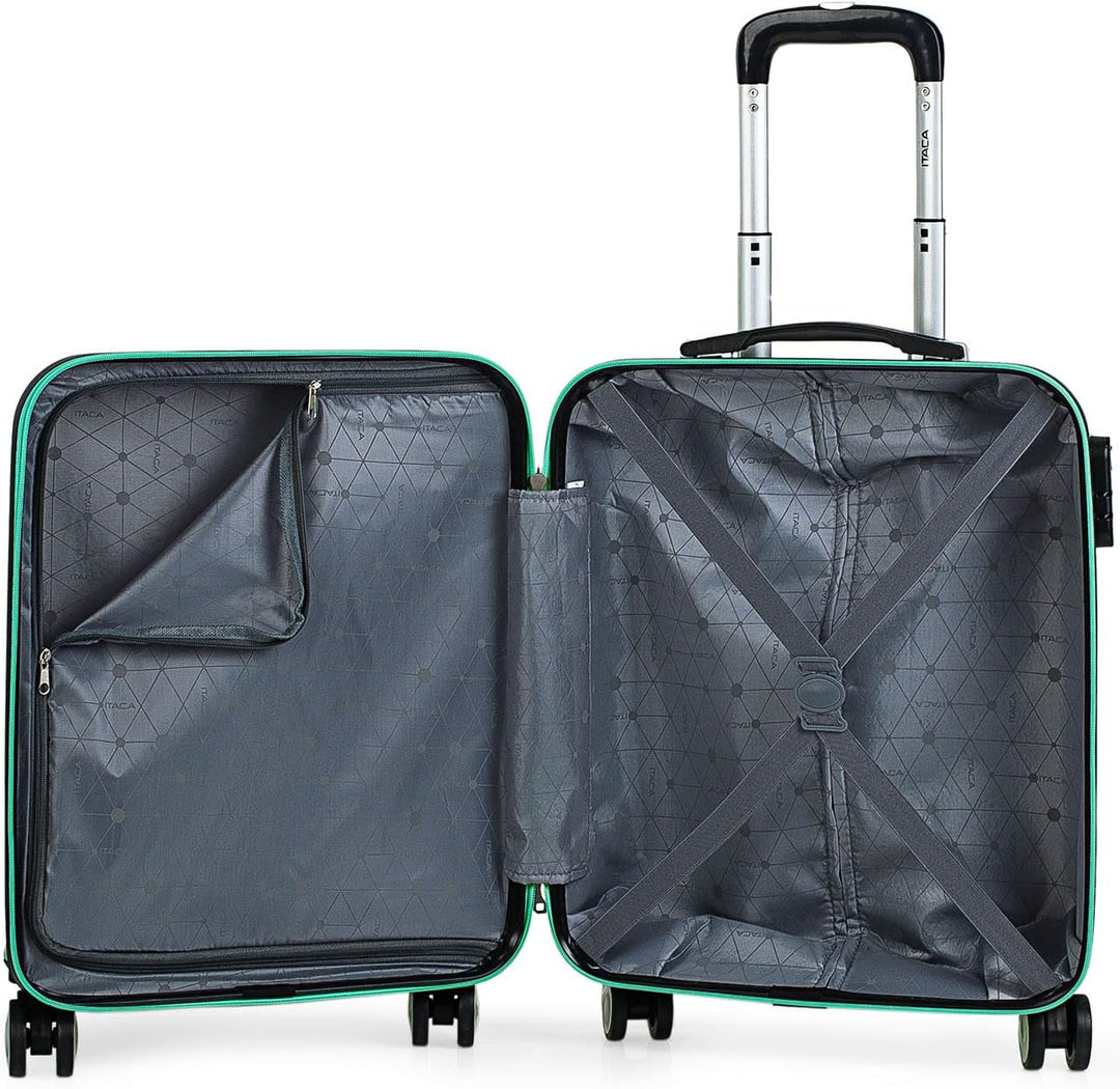 ITACA - Trolley handgepäck Cabin Koffer reisekoffer hartschalenkoffer mit zahlenschloss - Kabinengep