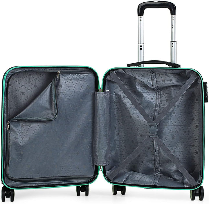 ITACA - Trolley handgepäck Cabin Koffer reisekoffer hartschalenkoffer mit zahlenschloss - Kabinengep