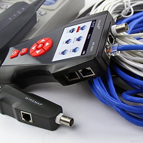 Kalea Informatique Netzwerktester RJ45 RJ11 USB BNC: für Länge/Layout/Erkennung/PoE-Test/Ping-Test/S