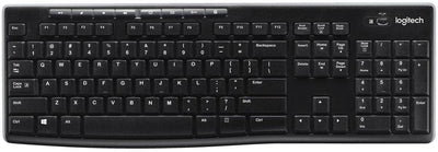 Logitech K270 Kabellose Tastatur für Windows, Französisches AZERTY-Layout - Schwarz