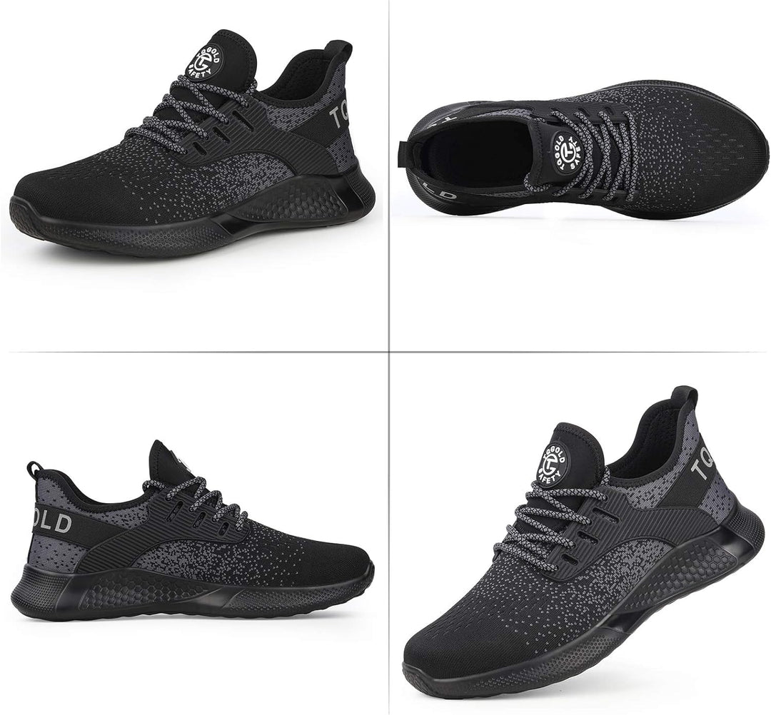 Sicherheitsschuhe Herren Damen Leicht Arbeitsschuhe Stahlkappe Sportlich Schutzschuhe Atmungsaktiv r