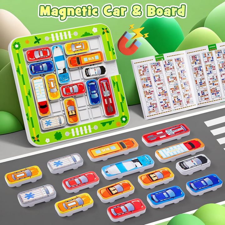 Logikspiele ab 5 6 7 8 Jahre, Parkspiel, Stauspiel Ausparken Spiel mit 360 Levels, Auto Spiele Gedul