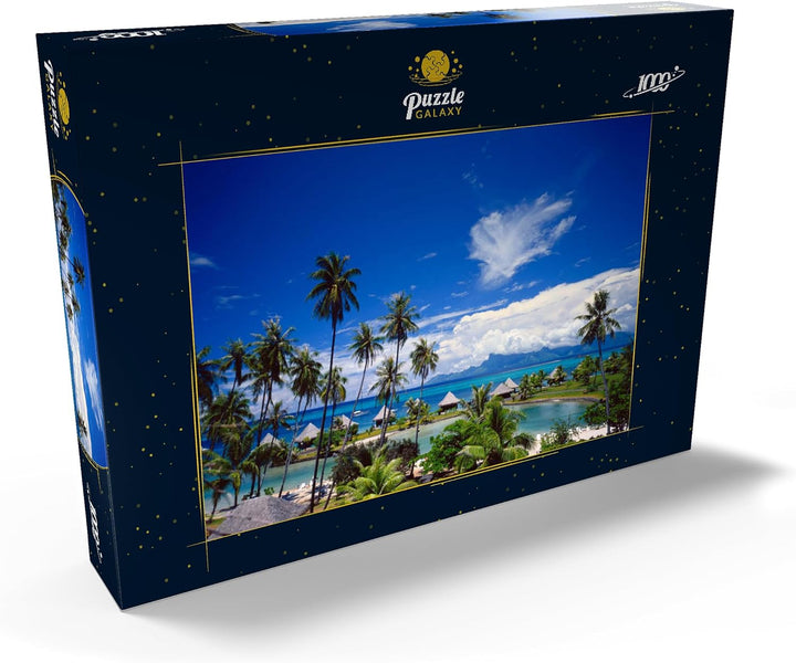 Beachcomber Hotel auf der Insel Tahiti, Französisch Polynesien, Südsee - Premium 1000 Teile Puzzle -