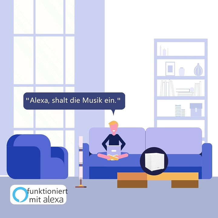 Tenda Nova MW12 Mesh WLAN System - AC2100 Tri-Band WLAN Mesh System -empfohlen für Häuser mit 3-5 Sc