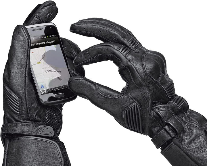 Held Touch Damen Motorradtourenhandschuh, Farbe 7 Schwarz, 7 Schwarz