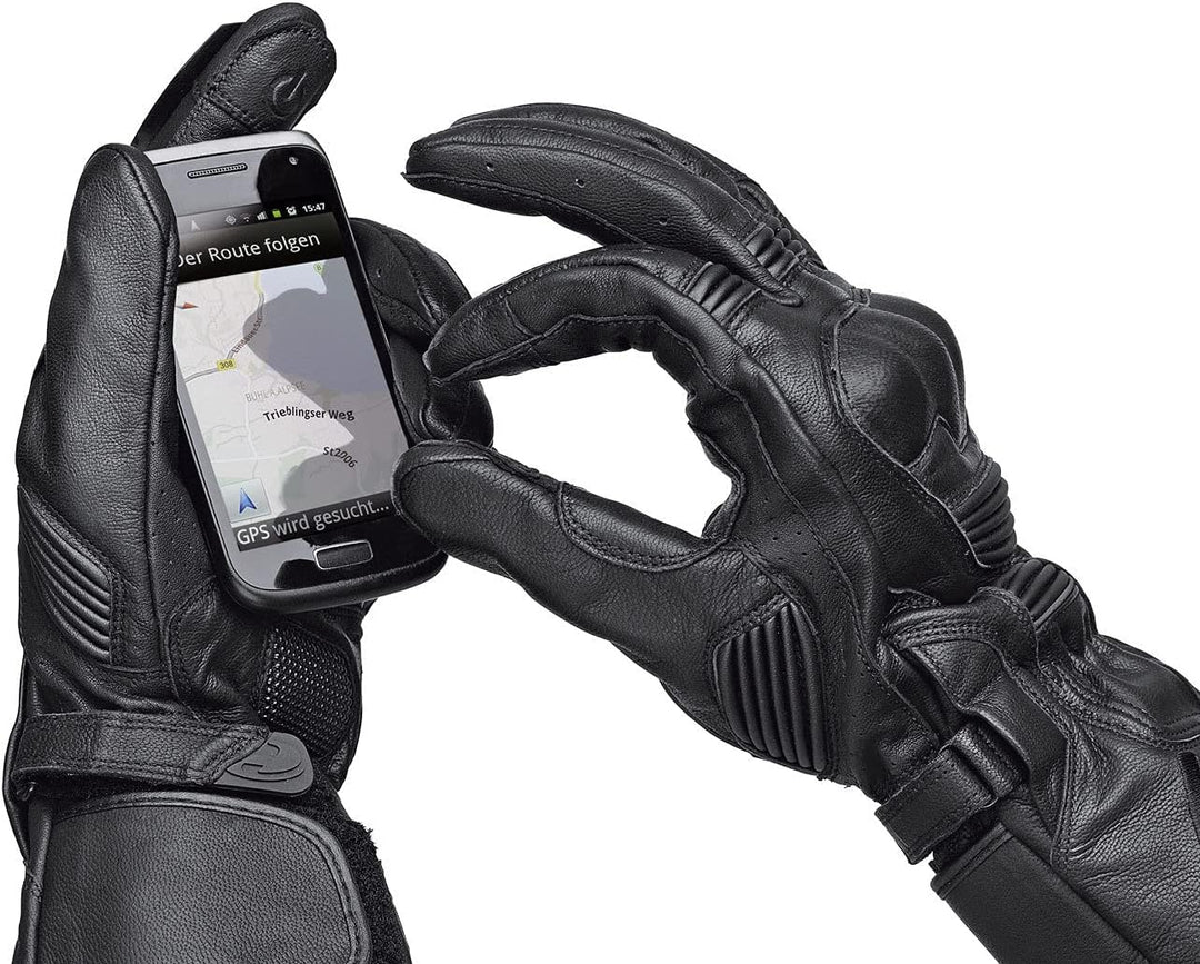 Held Touch Motorradtourenhandschuh Schwarz Kurz 10, Schwarz Kurz 10