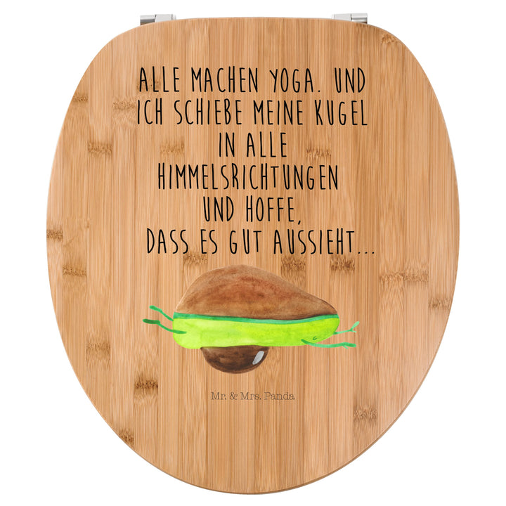 Mr. & Mrs. Panda Motiv WC Sitz Avocado Yoga - Geschenk, Veggie, Humor, Klobrille, Toilette, Gesund,