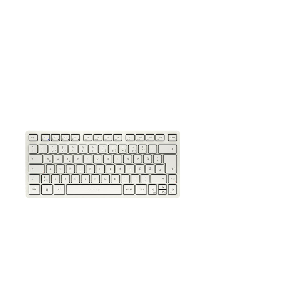 CHERRY KW 7100 Mini BT, Kompakte Multi-Device-Tastatur mit 3 Bluetooth®-Kanälen, Deutsches Layout (Q