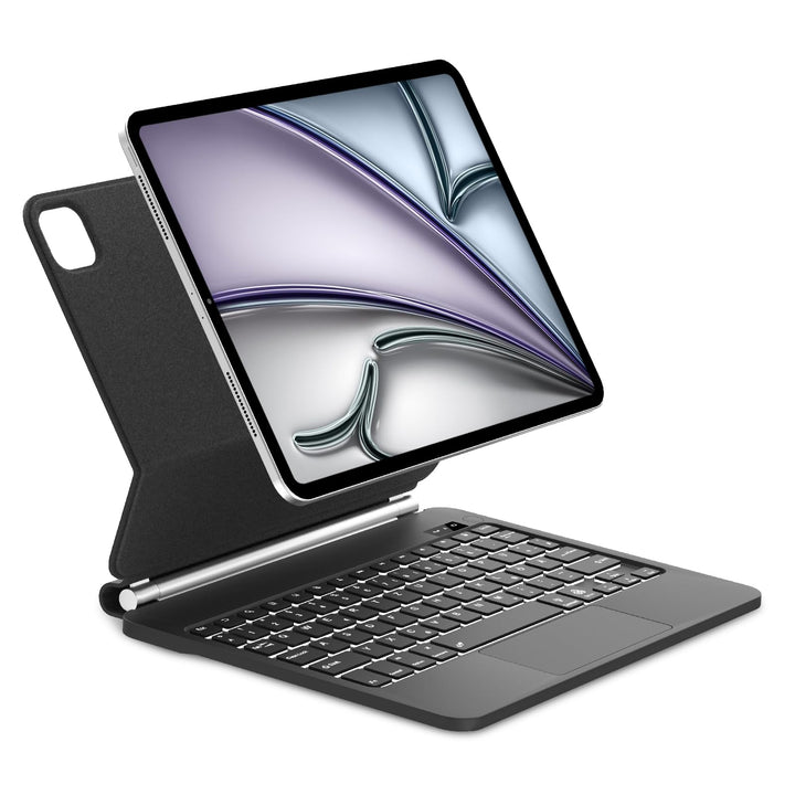 Magic Keyboard Case für iPad Air 11" (2026 M4) - Deutsch QWERTZ mit 7-Farben Beleuchtung und Touchpa