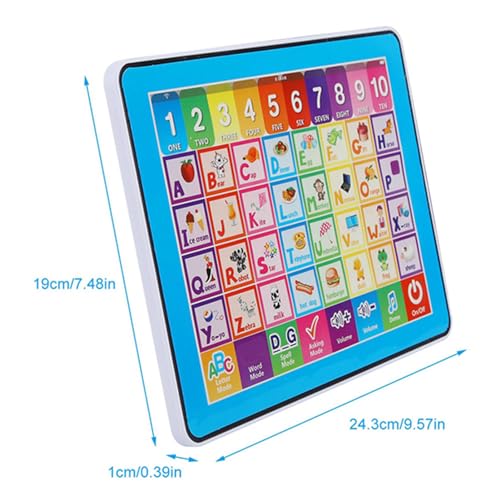 Kinder Lernspass Tablet Baby Smart Toucher Play Tablet Kind Musik ABC lernen Spielzeug für Buchstabe