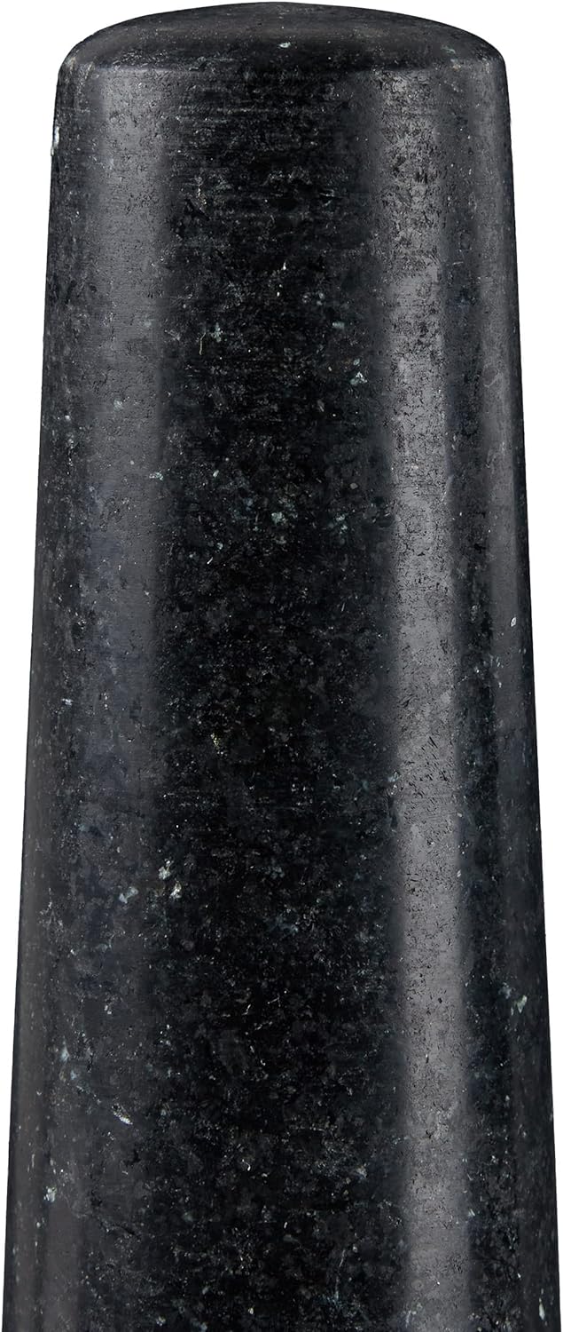 Relaxdays XXL Granit Mörser mit Stössel, robust, langlebig, Gewürze, Kräuter, Steinmörser, 5,6 kg, Ø