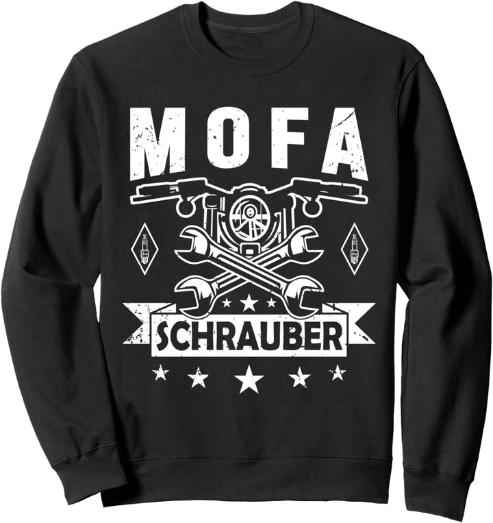 Mofa Schrauber Moped Zweitakter Motor frisieren Werkstatt Sweatshirt