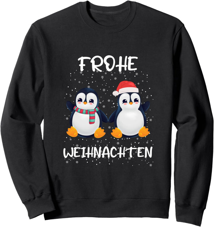 Pinguin Pulli Merry Christmas Pinguin Frohe Weihnachten Sweatshirt