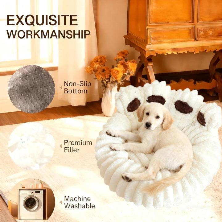 Flauschig Haustierbett Warm Hundebett Katzenbett Niedlich Bärentatzen-Form Hundekissen Katzenkissen