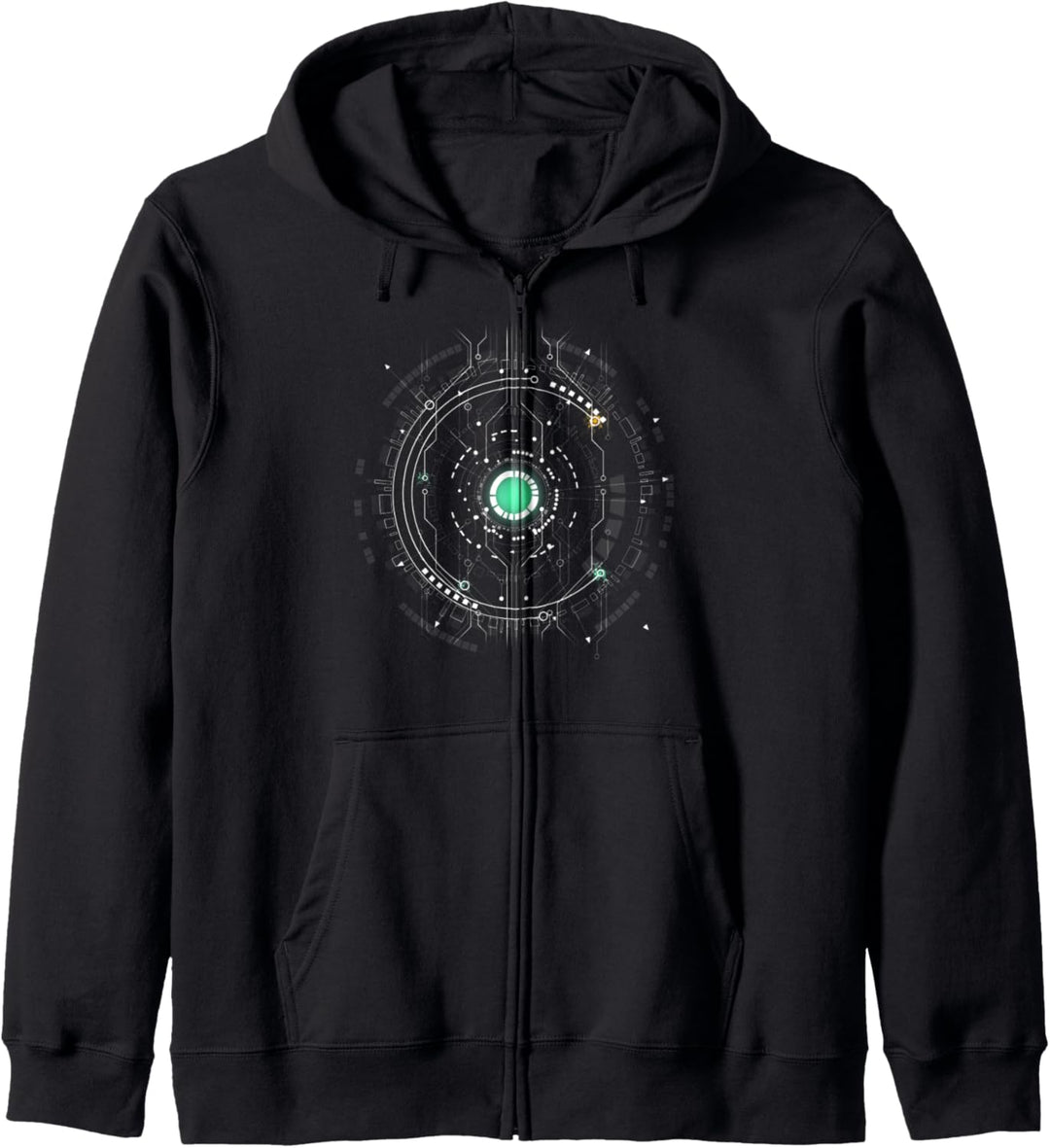 Raumschiff CPU CORE Heart Geek Nerd space ufo Kapuzenjacke