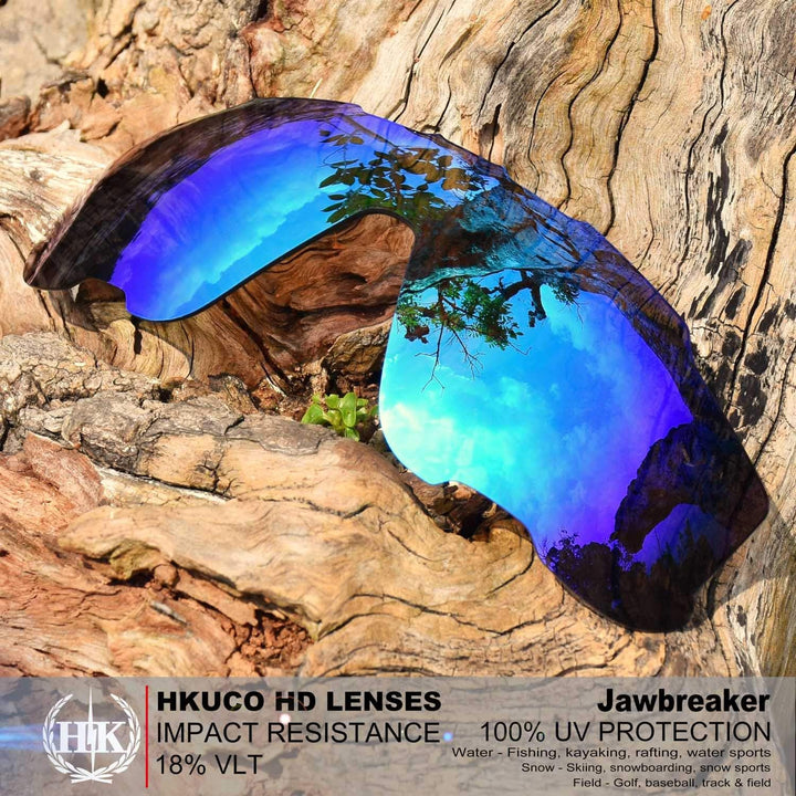 HKUCO Plus Mens Replacement Lenses For Oakley Jawbreaker - 3 pair