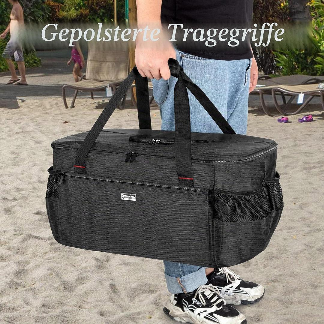 SAMDEW Grill Abdeckung Kompatibel mit Weber 1131004 Go-Anywhere Holzkohle Grill, Tragbar Trage Tasch