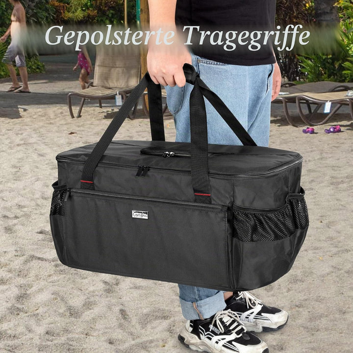 SAMDEW Grill Abdeckung Kompatibel mit Weber 1131004 Go-Anywhere Holzkohle Grill, Tragbar Trage Tasch