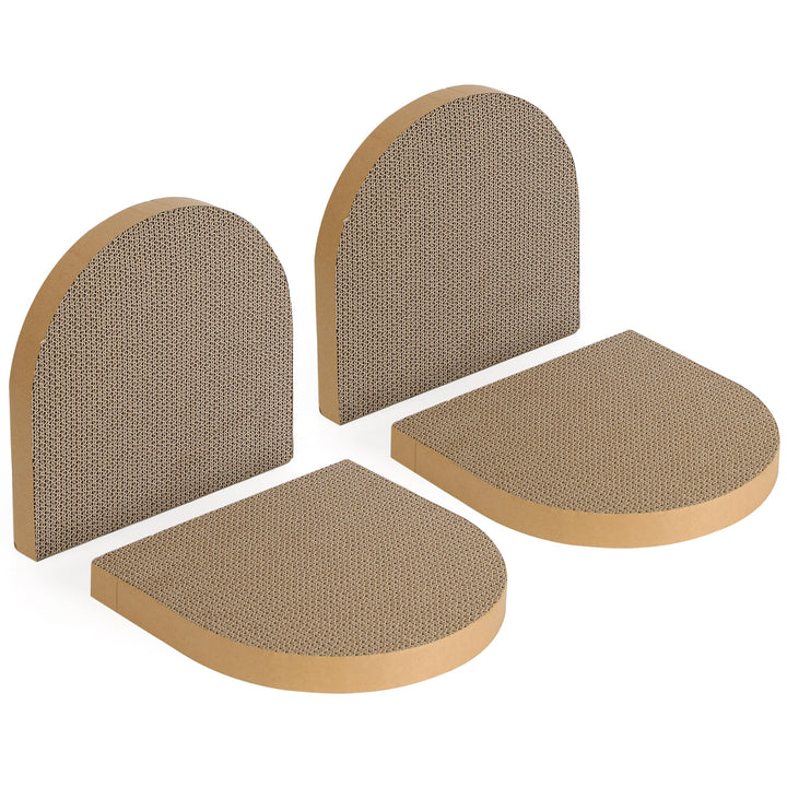 FUKUMARU 2er Set Ersatz-Kratzbrett für Katzen, Kratzpappe 60 x 31 cm (Dicke: 3.5 cm), hochwertige Kr