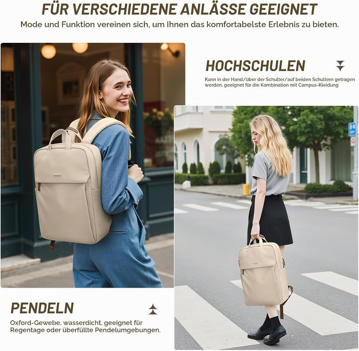 GOLF SUPAGS Laptop Rucksack für Damen Casual Daypack für Reise Arbeit Schulrucksack Teenager passend