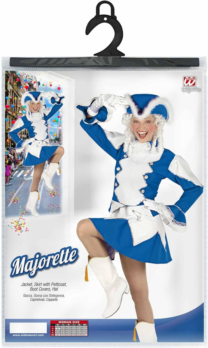 W WIDMANN MILANO Party Fashion - Kostüm Funkenmariechen, Gardeuniform, Faschingskostüme Blau M, Blau