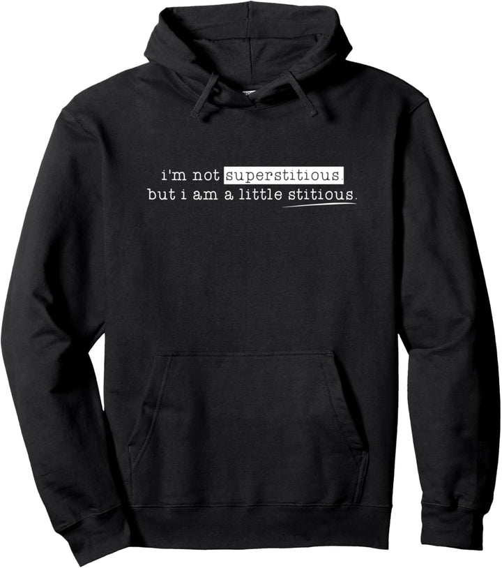 Mitarbeiter verlassen Geschenke I'm a little stitious the office Pullover Hoodie