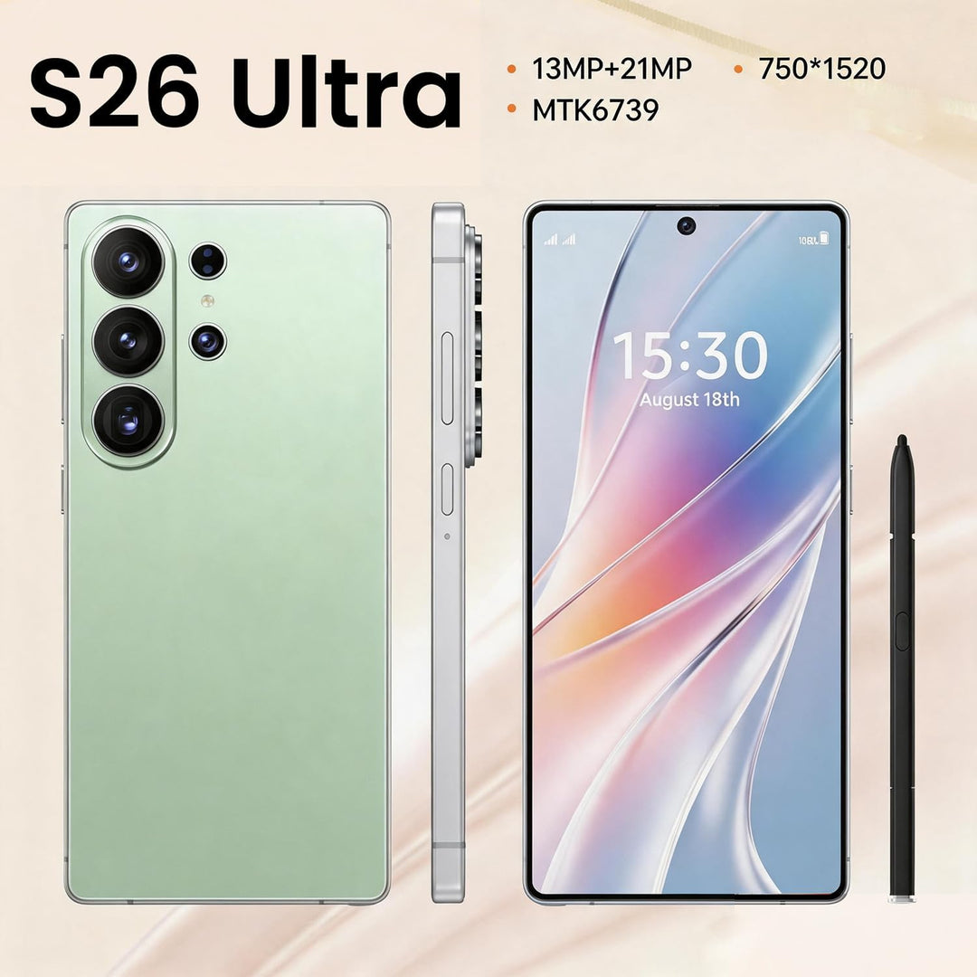 4G Smartphone, 6,6 Zoll HD Display, 4GB+32GB Speicher (erweiterbar bis 256GB), 13MP Front- &amp; 21MP Rü