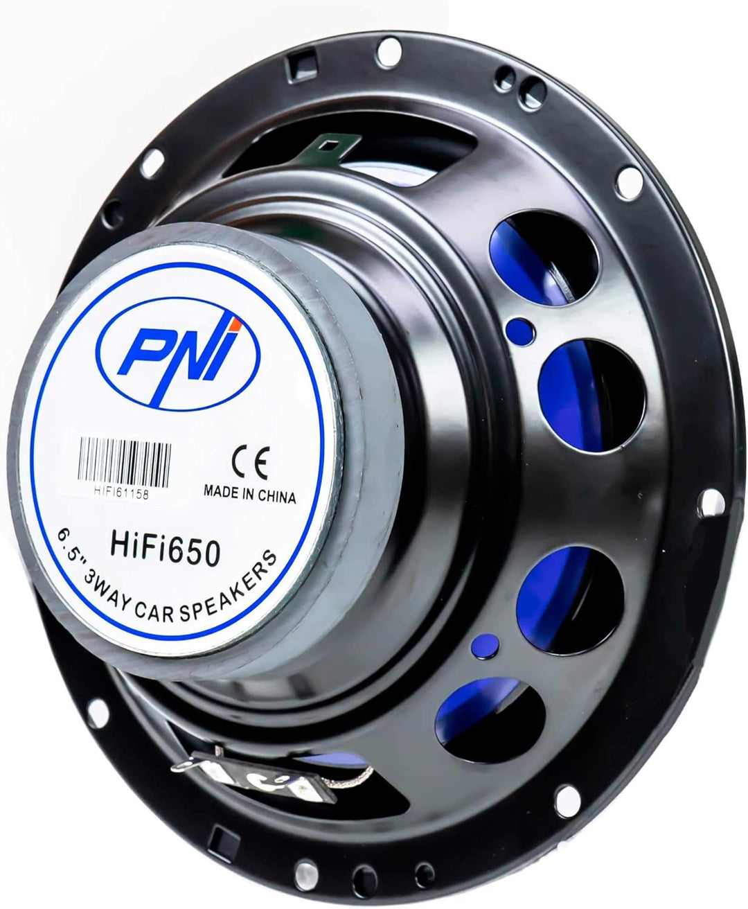 PNI HiFi650 Koaxial-Autolautsprecher, 120 W, 16,5 cm, 3 Pferde, inklusive Gitter 2er-Set