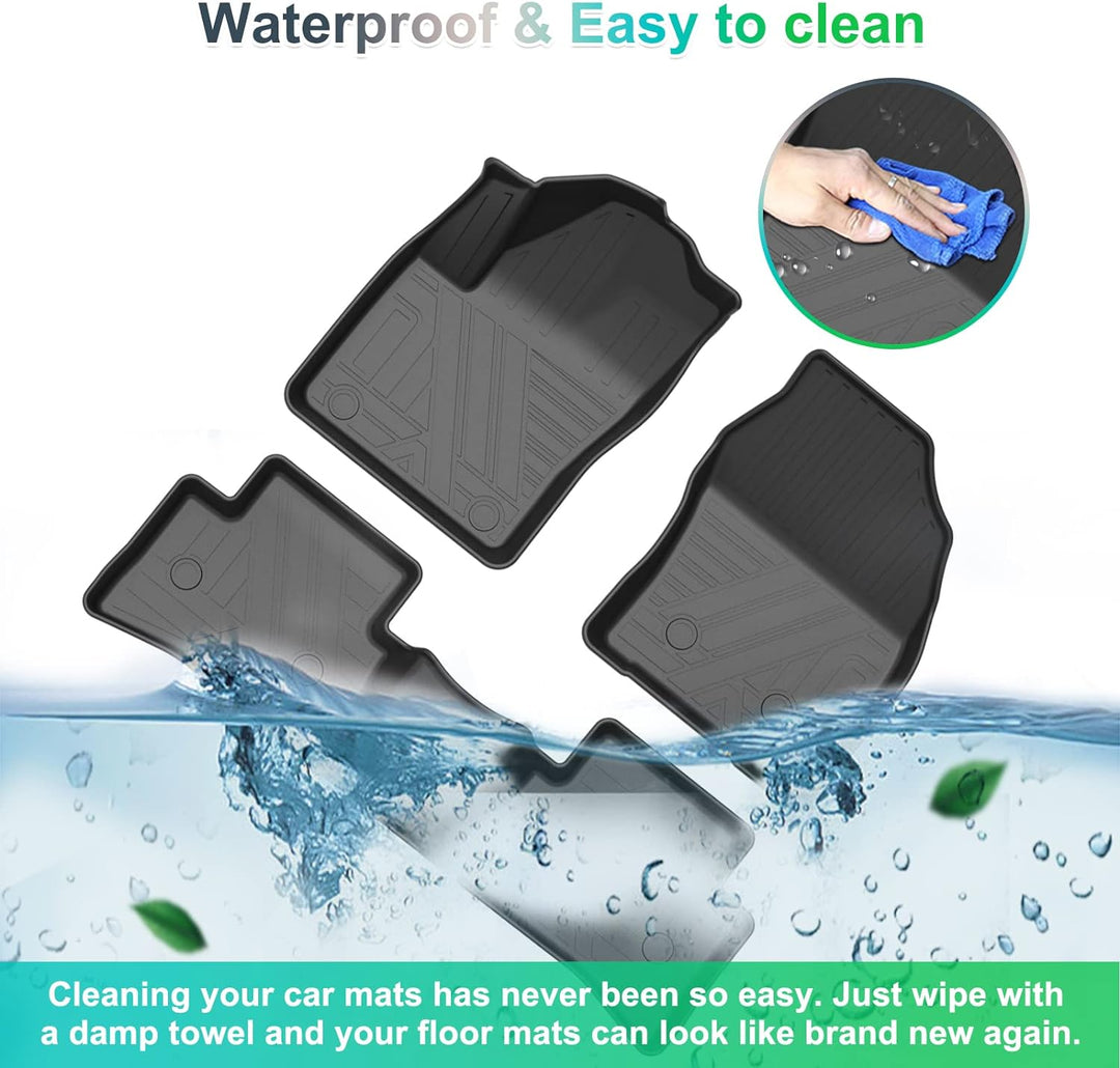 GAFAT Toyot-a C-HR 2016-2023 Fussmatten, CHR Fussmatten Gummimatten Original, 3D-Scannen TPE Hoher R