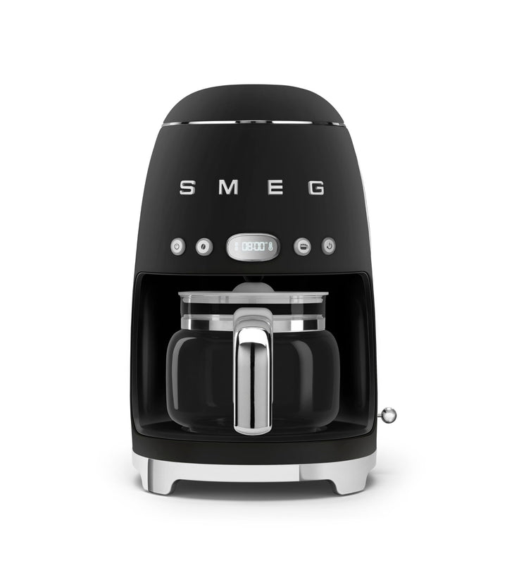 SMEG - Máquina de Café de Filtro, Anni 50, Preto mate DCF02BLMEU Mattschwarz, Mattschwarz