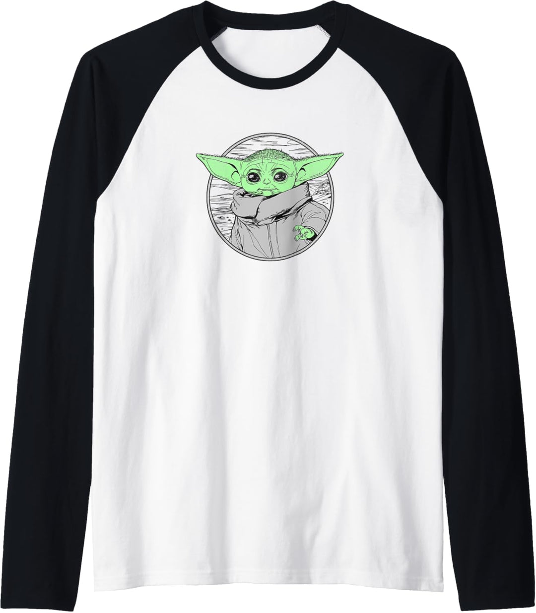 Star Wars: The Mandalorian Grogu The Force Circle Fill Raglan
