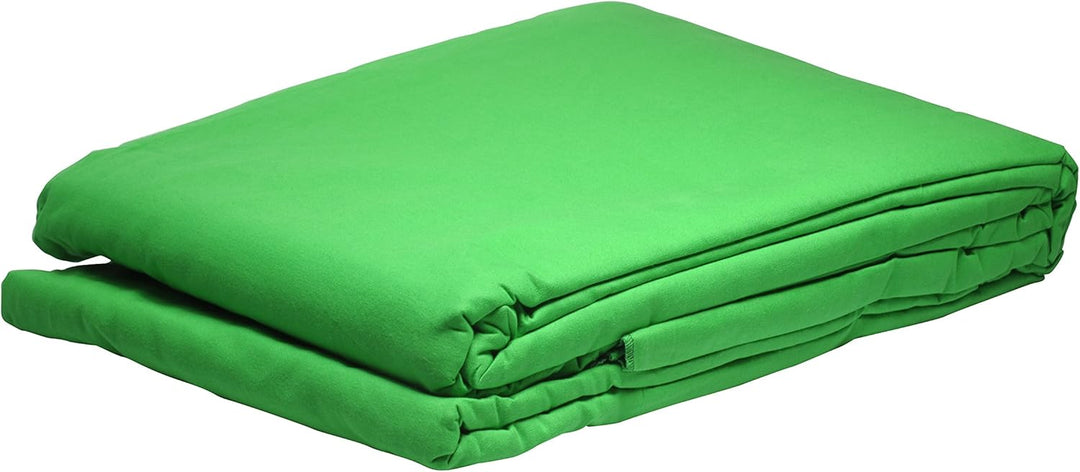 Bresser F000408 Baumwolle Fotostudio Stoff Hintergrund 3x4 m chromakey grün