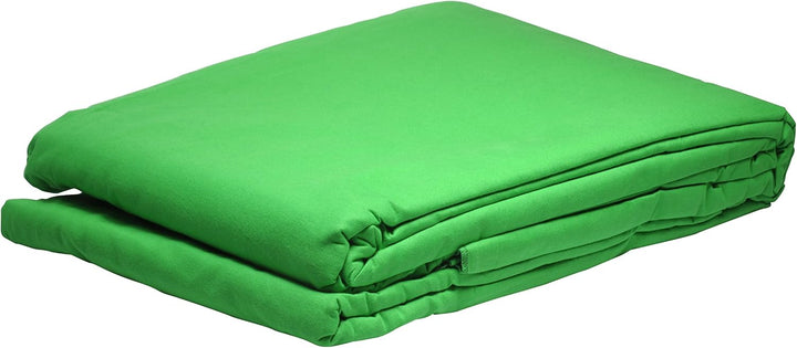 Bresser F000408 Baumwolle Fotostudio Stoff Hintergrund 3x4 m chromakey grün
