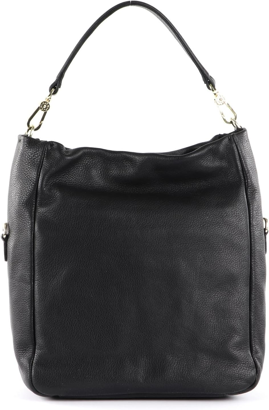 Abro Leather Dalia Hobo Bag Raquel Small S Black/Gold