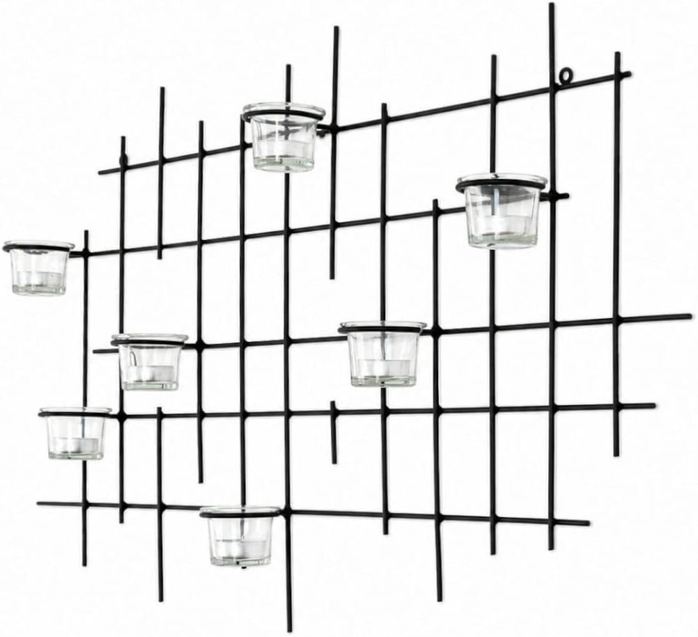Wandteelichthalter 7XXL Wandkerzenhalter Metall 83 cm Teelichthalter Kerzenhalter