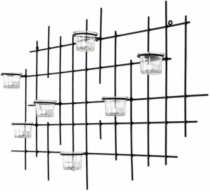 Wandteelichthalter 7XXL Wandkerzenhalter Metall 83 cm Teelichthalter Kerzenhalter