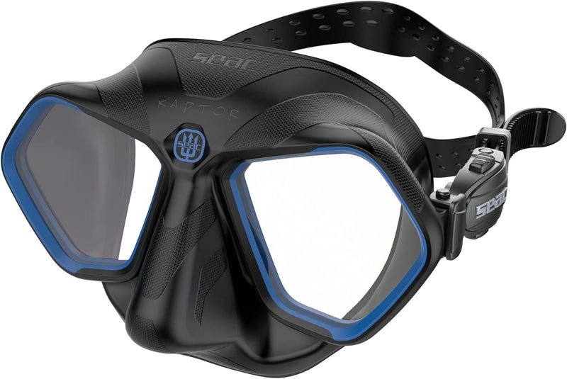 SEAC Raptor, Low Volume Maske für Freitauchen u standard schwarz/blau, standard schwarz/blau