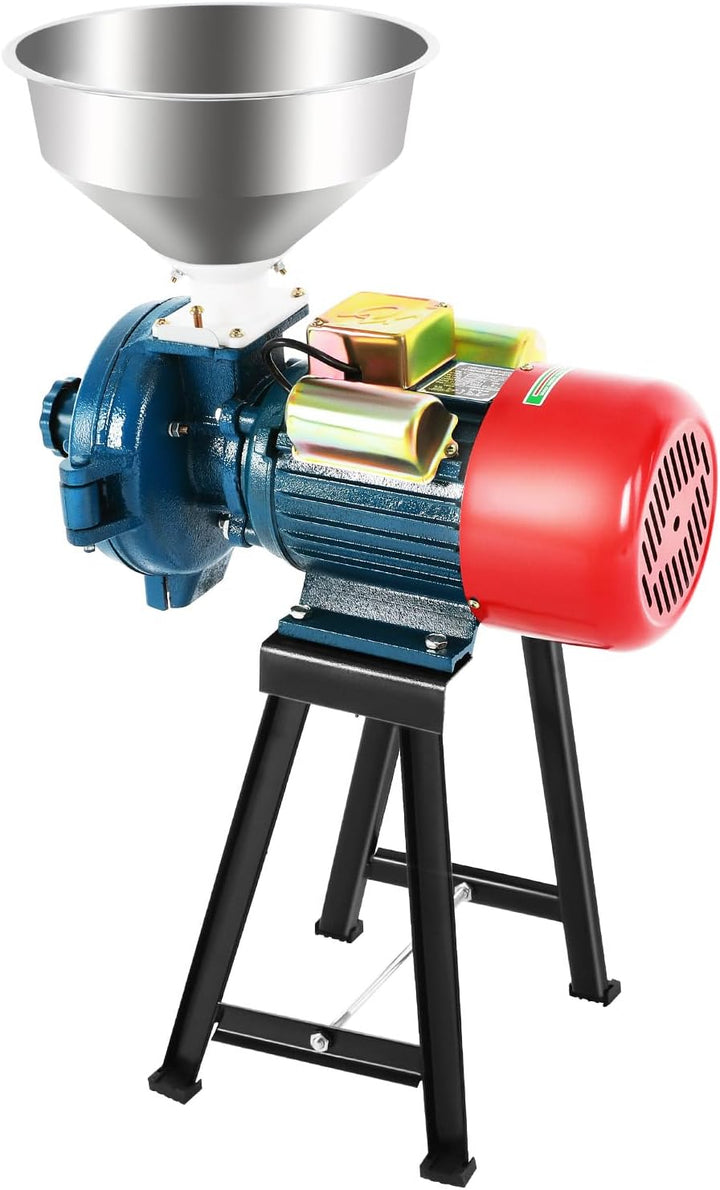 Elektrische Getreidemühle, Schrotmühle 2200W, Kornmühle 1400 U/min, Hoher Wirkungsgrad Schleifmittel