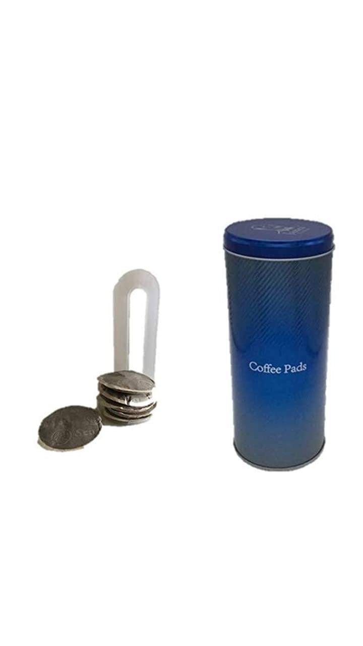Kaffeepaddose - Kaffeepads Dose hält die Pads länger frisch - Pad Dose für Kaffeepads BLAU - auch ge