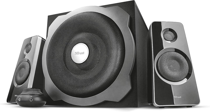 Trust Tytan 2.1 Speaker Set - PC luidspreker met subwoofer, 120 Watt, zwart