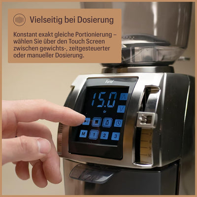 Baratza - Forte AP 230V Kaffeemühle - Elektrische Kaffeemühle mit Mahlwerk, Edelstahl ZCG1085SIL4FEU